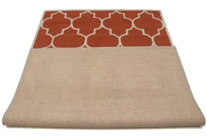 Rusty Red Trellis 5X8 Hand-Tufted Modern Rug