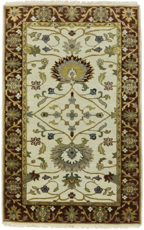 Cream Floral Osh Chobi 3X5 Peshawar Oriental Rug