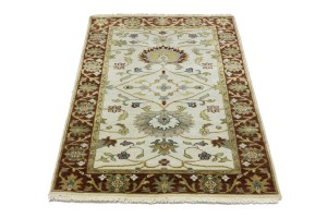 Cream Floral Osh Chobi 3X5 Peshawar Oriental Rug