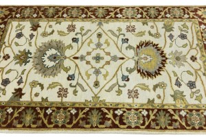 Cream Floral Osh Chobi 3X5 Peshawar Oriental Rug