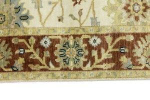 Cream Floral Osh Chobi 5X8 Peshawar Oriental Rug