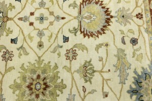 Cream Floral Osh Chobi 5X8 Peshawar Oriental Rug
