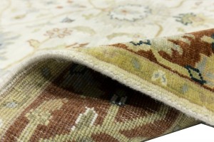 Cream Floral Osh Chobi 5X8 Peshawar Oriental Rug