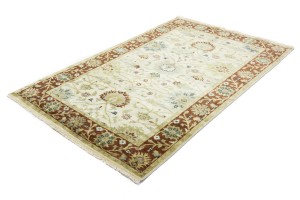 Cream Floral Osh Chobi 5X8 Peshawar Oriental Rug