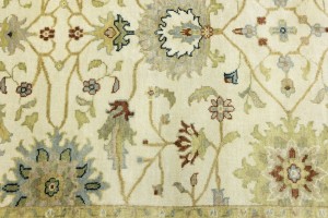 Cream Floral Osh Chobi 5X8 Peshawar Oriental Rug