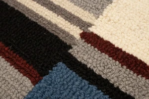 Multicolored Stripes 5X8 Hand-Tufted Modern Rug