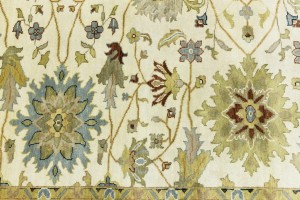Cream Floral Osh Chobi 8X10 Peshawar Oriental Rug