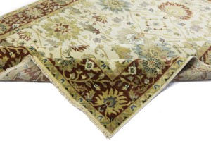 Cream Floral Osh Chobi 8X10 Peshawar Oriental Rug