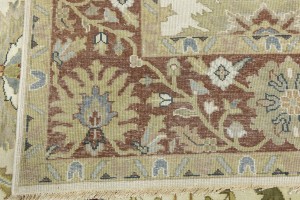 Cream Floral Osh Chobi 8X10 Peshawar Oriental Rug