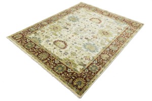 Cream Floral Osh Chobi 8X10 Peshawar Oriental Rug