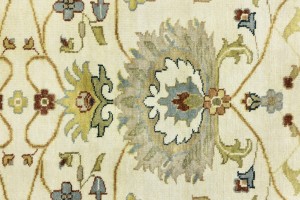Cream Floral Osh Chobi 8X10 Peshawar Oriental Rug