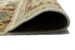 Cream Floral Osh Chobi 9X12 Peshawar Oriental Rug