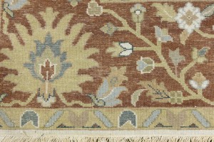 Cream Floral Osh Chobi 9X12 Peshawar Oriental Rug