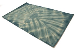 Dark Teal Tie-Dye 5X8 Hand-Tufted Modern Rug