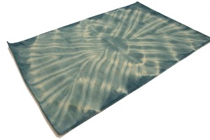 Dark Teal Tie-Dye 5X8 Hand-Tufted Modern Rug