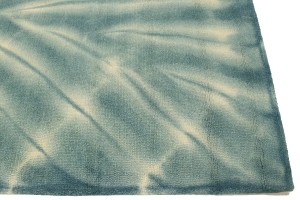 Dark Teal Tie-Dye 5X8 Hand-Tufted Modern Rug