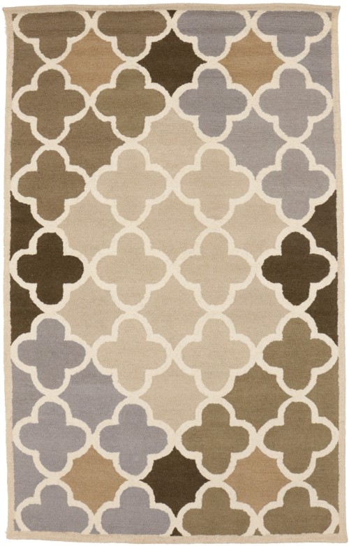 Multicolored Trellis 5X8 Hand-Tufted Modern Rug