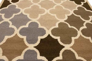 Multicolored Trellis 5X8 Hand-Tufted Modern Rug
