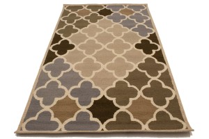 Multicolored Trellis 5X8 Hand-Tufted Modern Rug