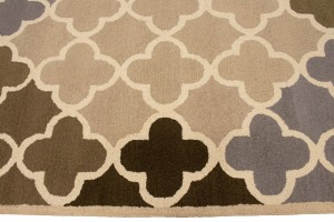Multicolored Trellis 5X8 Hand-Tufted Modern Rug