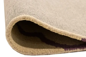 Cream & Purple Trellis 5X8 Hand-Tufted Modern Rug