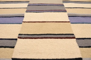 Multicolored Stripes 5X8 Hand-Tufted Modern Rug