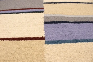 Multicolored Stripes 5X8 Hand-Tufted Modern Rug