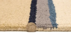 Multicolored Stripes 5X8 Hand-Tufted Modern Rug