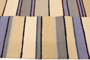 Multicolored Stripes 5X8 Hand-Tufted Modern Rug