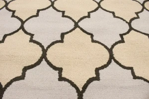 Multicolored Trellis 5X8 Hand-Tufted Modern Rug