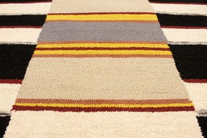 Multicolored Stripes 5X8 Hand-Tufted Modern Rug