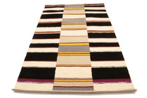 Multicolored Stripes 5X8 Hand-Tufted Modern Rug