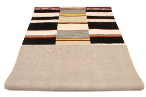 Multicolored Stripes 5X8 Hand-Tufted Modern Rug