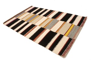 Multicolored Stripes 5X8 Hand-Tufted Modern Rug