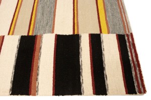 Multicolored Stripes 5X8 Hand-Tufted Modern Rug