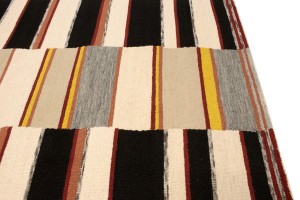 Multicolored Stripes 5X8 Hand-Tufted Modern Rug