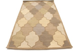 Multicolored Trellis 5X8 Hand-Tufted Modern Rug