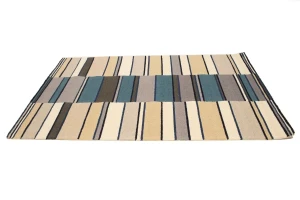 Multicolored Stripes 5X8 Hand-Tufted Modern Rug