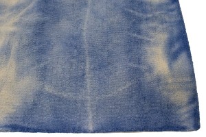 Blue Tie-Dye 5X8 Hand-Tufted Modern Rug