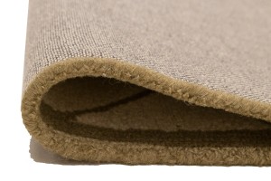 Cream & Brown Geometric 5X8 Hand-Tufted Modern Rug