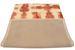 Rusty Red Cream Tie-Dye 5X8 Hand-Tufted Modern Rug