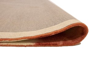 Rusty Red Cream Tie-Dye 5X8 Hand-Tufted Modern Rug