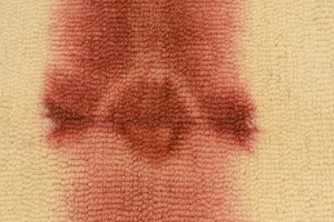 Rusty Red Cream Tie-Dye 5X8 Hand-Tufted Modern Rug