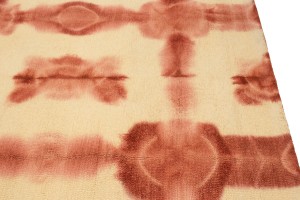 Rusty Red Cream Tie-Dye 5X8 Hand-Tufted Modern Rug