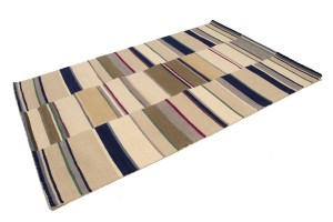 Multicolored Stripes 5X8 Hand-Tufted Modern Rug