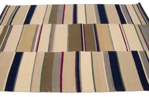 Multicolored Stripes 5X8 Hand-Tufted Modern Rug
