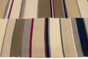Multicolored Stripes 5X8 Hand-Tufted Modern Rug