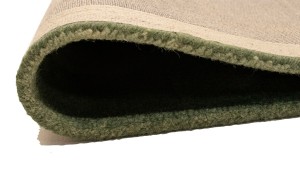 Hunter Green Tie-Dye 5X8 Hand-Tufted Modern Rug
