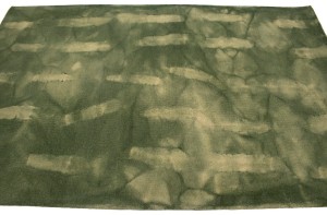 Hunter Green Tie-Dye 5X8 Hand-Tufted Modern Rug