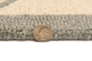 Cream & Gray Trellis 5X8 Hand-Tufted Modern Rug